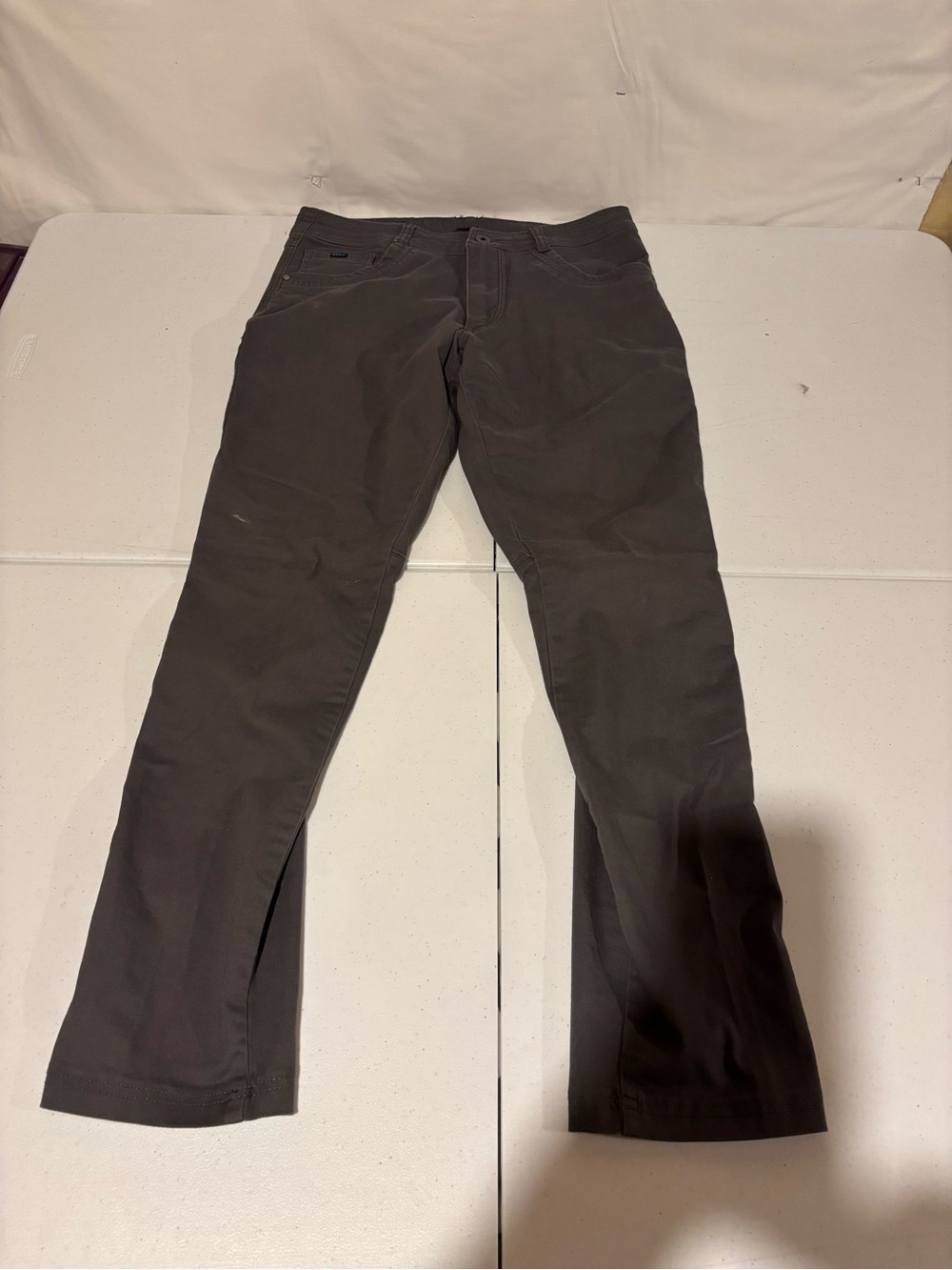 Kuhl Revolt Men’s Size 34x34 Gray Chino Straight Leg Outdoor Hiking Pants